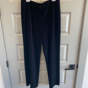 Velvet palazzo pants